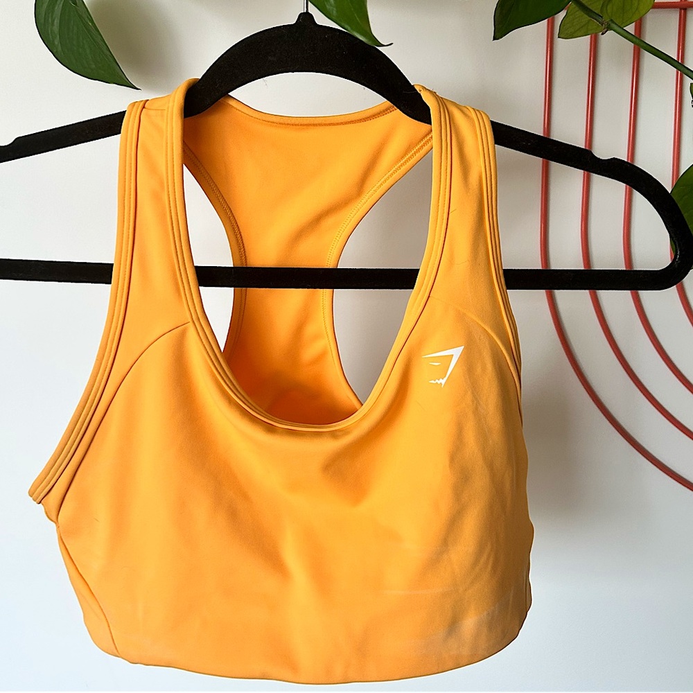 Neon Orange Gymshark Sports Bra